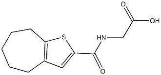  2-{4H,5H,6H,7H,8H-cyclohepta[b]thiophen-2-ylformamido}acetic acid