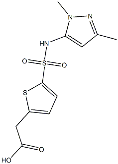 2-{5-[(1,3-dimethyl-1H-pyrazol-5-yl)sulfamoyl]thiophen-2-yl}acetic acid