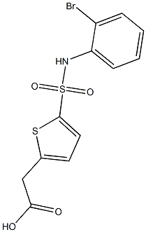 2-{5-[(2-bromophenyl)sulfamoyl]thiophen-2-yl}acetic acid