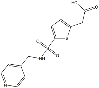 2-{5-[(pyridin-4-ylmethyl)sulfamoyl]thiophen-2-yl}acetic acid