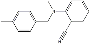 2-{methyl[(4-methylphenyl)methyl]amino}benzonitrile Structure