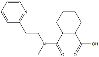 2-{methyl[2-(pyridin-2-yl)ethyl]carbamoyl}cyclohexane-1-carboxylic acid,,结构式