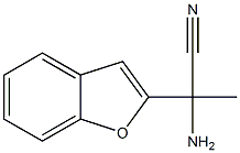 2-amino-2-(1-benzofuran-2-yl)propanenitrile 化学構造式
