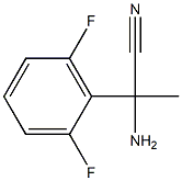 2-amino-2-(2,6-difluorophenyl)propanenitrile,,结构式