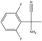 2-amino-2-(2,6-difluorophenyl)propanenitrile Struktur