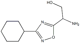 2-amino-2-(3-cyclohexyl-1,2,4-oxadiazol-5-yl)ethan-1-ol Structure