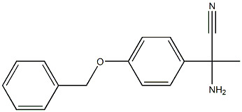 2-amino-2-[4-(benzyloxy)phenyl]propanenitrile