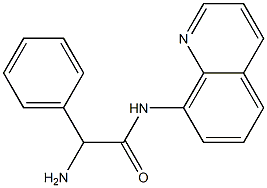 2-amino-2-phenyl-N-quinolin-8-ylacetamide Structure