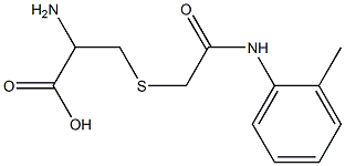 2-amino-3-({2-[(2-methylphenyl)amino]-2-oxoethyl}thio)propanoic acid Structure