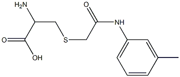 2-amino-3-({2-[(3-methylphenyl)amino]-2-oxoethyl}thio)propanoic acid Struktur