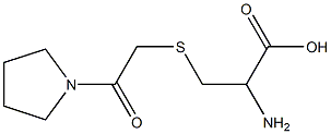 2-amino-3-[(2-oxo-2-pyrrolidin-1-ylethyl)thio]propanoic acid Structure