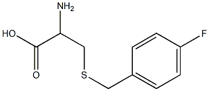 2-amino-3-[(4-fluorobenzyl)thio]propanoic acid Structure