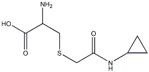 2-amino-3-{[2-(cyclopropylamino)-2-oxoethyl]thio}propanoic acid 化学構造式