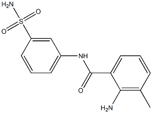 2-amino-3-methyl-N-(3-sulfamoylphenyl)benzamide