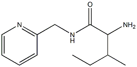 2-amino-3-methyl-N-(pyridin-2-ylmethyl)pentanamide 结构式