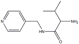 2-amino-3-methyl-N-(pyridin-4-ylmethyl)butanamide 结构式