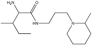  2-amino-3-methyl-N-[3-(2-methylpiperidin-1-yl)propyl]pentanamide