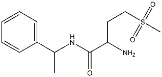  2-amino-4-(methylsulfonyl)-N-(1-phenylethyl)butanamide