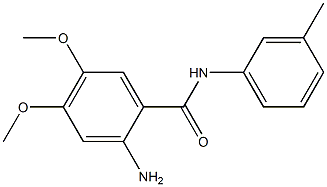 2-amino-4,5-dimethoxy-N-(3-methylphenyl)benzamide Structure