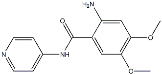 2-amino-4,5-dimethoxy-N-pyridin-4-ylbenzamide 化学構造式