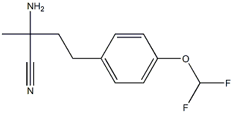 2-amino-4-[4-(difluoromethoxy)phenyl]-2-methylbutanenitrile