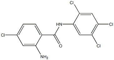 2-amino-4-chloro-N-(2,4,5-trichlorophenyl)benzamide 结构式