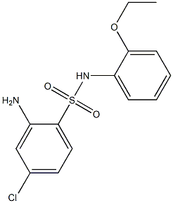 2-amino-4-chloro-N-(2-ethoxyphenyl)benzene-1-sulfonamide Structure