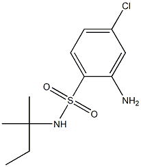 2-amino-4-chloro-N-(2-methylbutan-2-yl)benzene-1-sulfonamide Structure