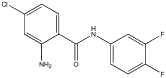 2-amino-4-chloro-N-(3,4-difluorophenyl)benzamide 结构式