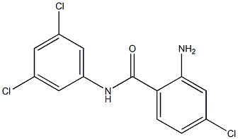 2-amino-4-chloro-N-(3,5-dichlorophenyl)benzamide 化学構造式