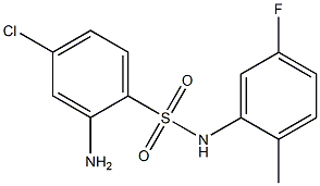 2-amino-4-chloro-N-(5-fluoro-2-methylphenyl)benzene-1-sulfonamide Structure