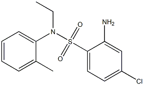  2-amino-4-chloro-N-ethyl-N-(2-methylphenyl)benzene-1-sulfonamide