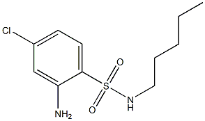 2-amino-4-chloro-N-pentylbenzene-1-sulfonamide,,结构式