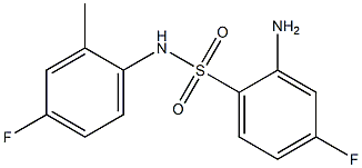 2-amino-4-fluoro-N-(4-fluoro-2-methylphenyl)benzene-1-sulfonamide Structure