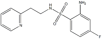 2-amino-4-fluoro-N-[2-(pyridin-2-yl)ethyl]benzene-1-sulfonamide