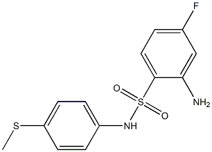 2-amino-4-fluoro-N-[4-(methylsulfanyl)phenyl]benzene-1-sulfonamide