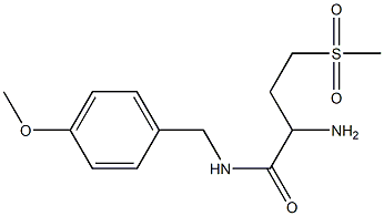 2-amino-4-methanesulfonyl-N-[(4-methoxyphenyl)methyl]butanamide