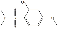2-amino-4-methoxy-N,N-dimethylbenzene-1-sulfonamide Struktur