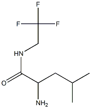 2-amino-4-methyl-N-(2,2,2-trifluoroethyl)pentanamide Struktur