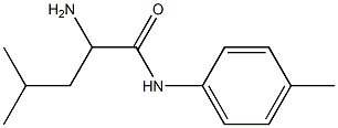 2-amino-4-methyl-N-(4-methylphenyl)pentanamide Structure