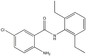 2-amino-5-chloro-N-(2,6-diethylphenyl)benzamide Structure