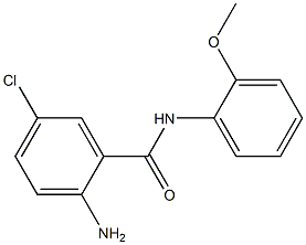 2-amino-5-chloro-N-(2-methoxyphenyl)benzamide Struktur