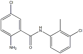 2-amino-5-chloro-N-(3-chloro-2-methylphenyl)benzamide,,结构式