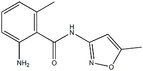 2-amino-6-methyl-N-(5-methylisoxazol-3-yl)benzamide 化学構造式