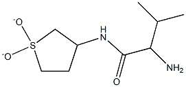 2-amino-N-(1,1-dioxidotetrahydrothien-3-yl)-3-methylbutanamide,,结构式