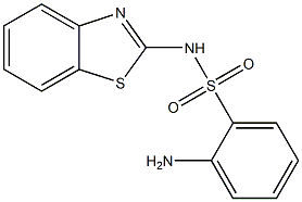 2-amino-N-(1,3-benzothiazol-2-yl)benzene-1-sulfonamide 化学構造式