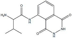 2-amino-N-(1,4-dioxo-1,2,3,4-tetrahydrophthalazin-5-yl)-3-methylbutanamide Structure