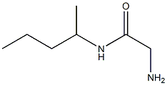 2-amino-N-(1-methylbutyl)acetamide Structure