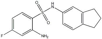 2-amino-N-(2,3-dihydro-1H-inden-5-yl)-4-fluorobenzene-1-sulfonamide