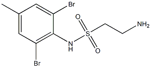2-amino-N-(2,6-dibromo-4-methylphenyl)ethane-1-sulfonamide Structure